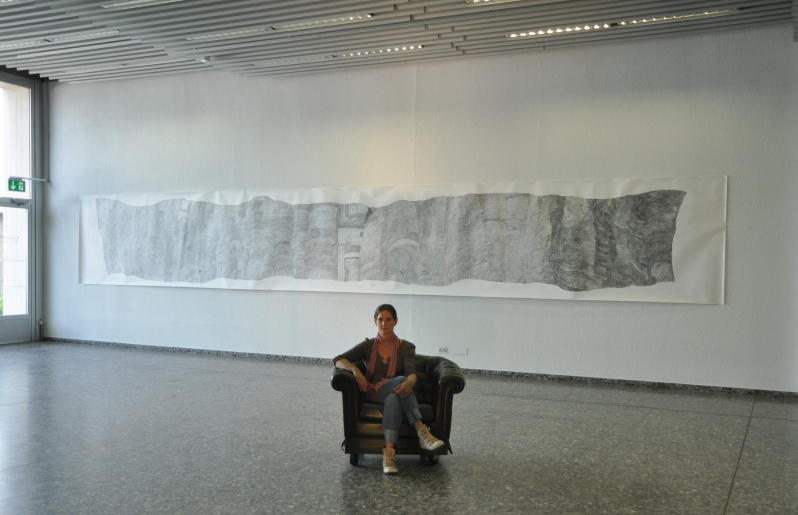Bleistift auf Papier
1.5 x 10 meter
Ausstellungsansicht 
Kunstsalon Seebach, 2012